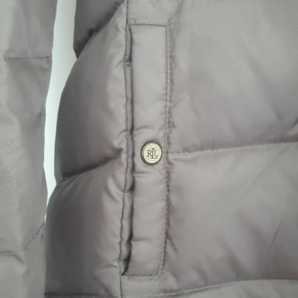 Lauren Ralph Lauren Down/waterfowl fur lined removeable hood zip up size s - Picture 2 of 15